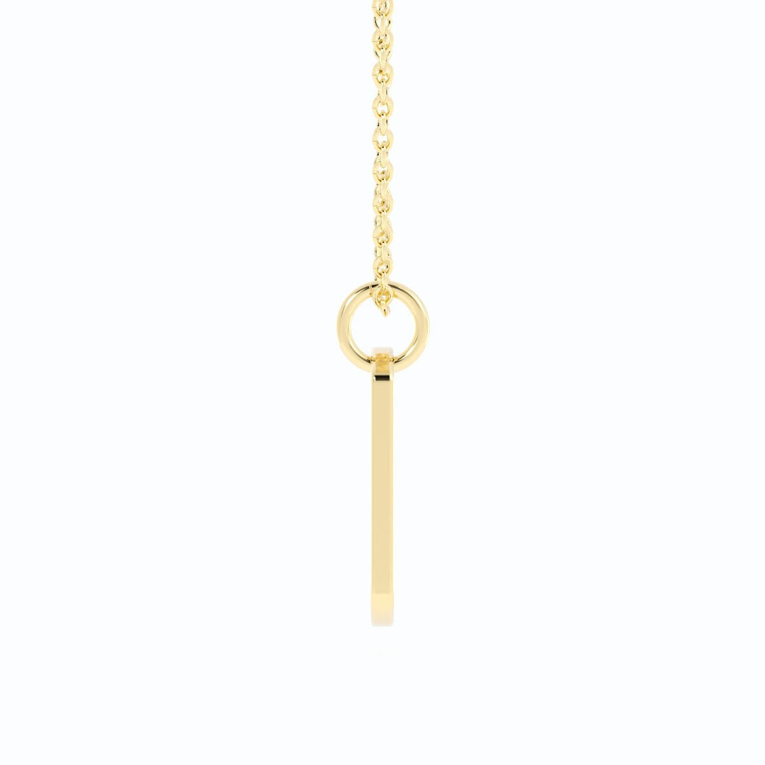 Engravable Dogtag Pendant Necklace 14k Gold Fill with 14k Gold