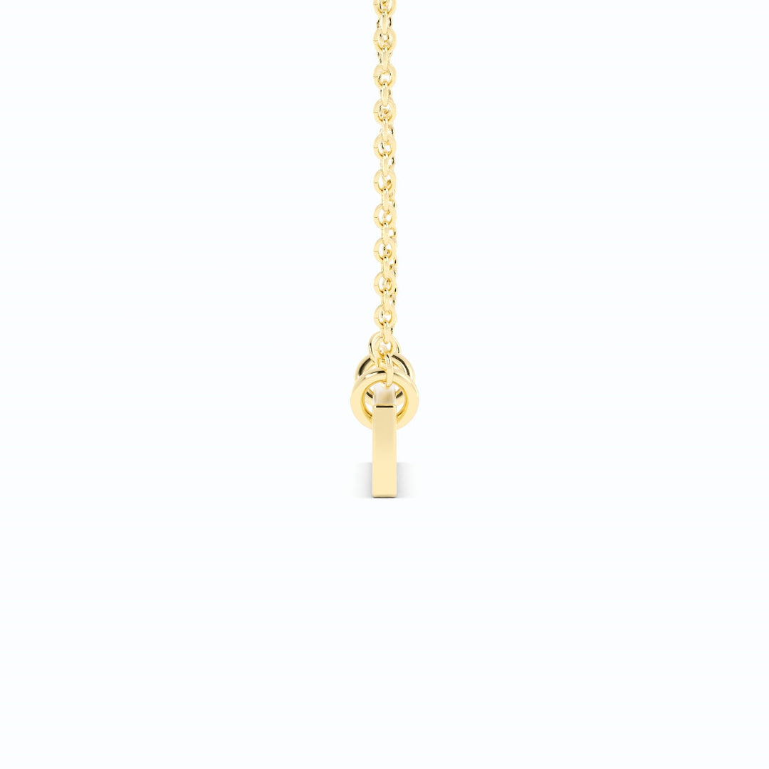Engravable Horizontal Bar Pendant Necklace 14k Gold Fill with 14k Gold Plating-4