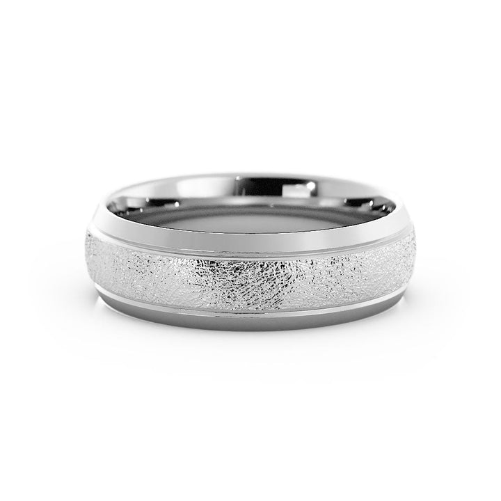 Scratch Domed with Beveled Edge 6mm Wedding Band