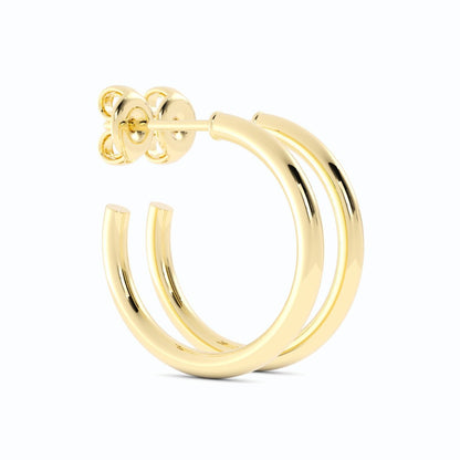Yellow Gold High Polish 20mm Hoops Earring