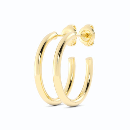 Yellow Gold High Polish 20mm Hoops Earring