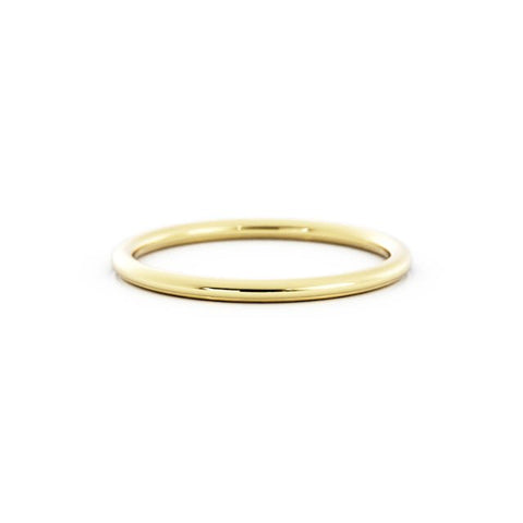 14K Yellow Gold 1.5mm Mid-Weight Domed Comfort Fit Wedding Band