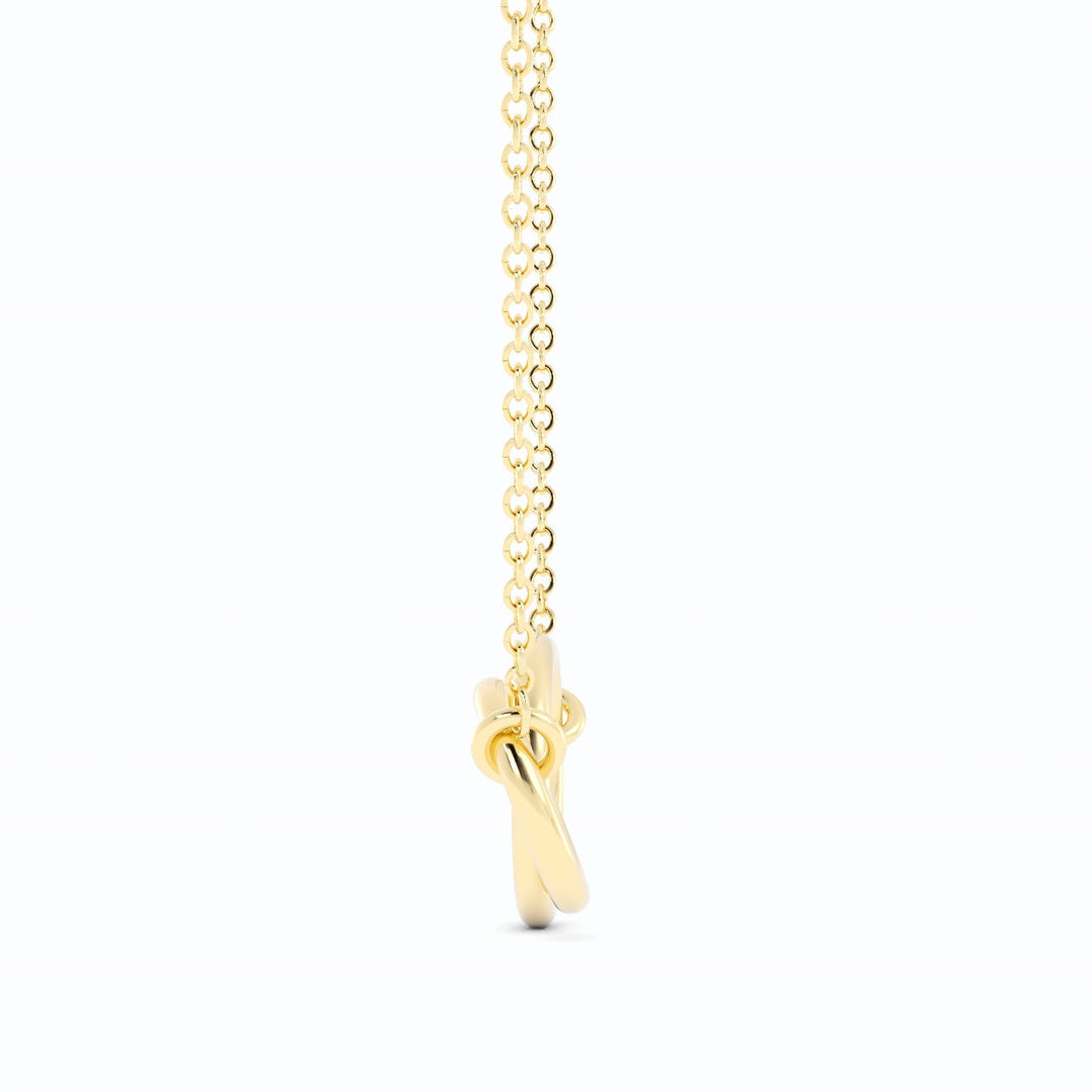 Interlocking Circle Pendant Necklace 14k Gold Fill with 14k Gold Plating-4