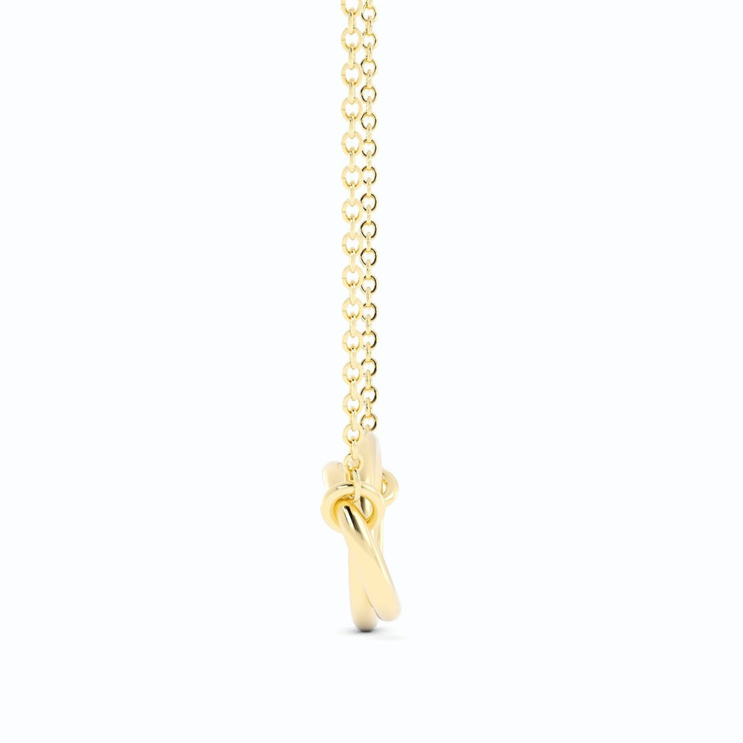 14K Gold Plated Interlocking Rings Necklace
