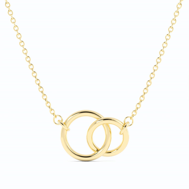 Interlocking Circle Pendant Necklace