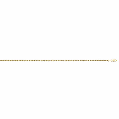 14K Yellow Gold Rope 7 in. Bracelet