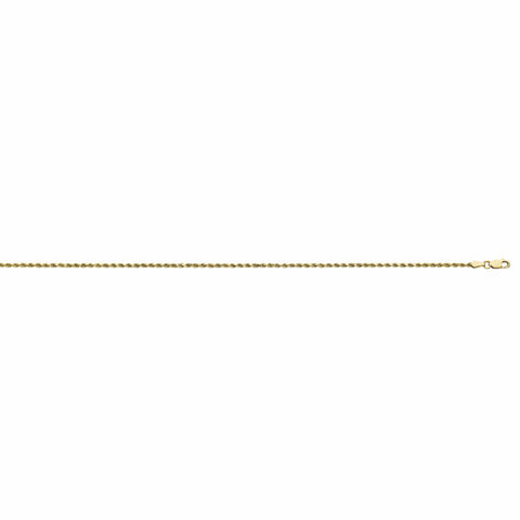 14K Yellow Gold Rope 7 in. Bracelet