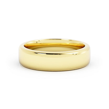 18K Yellow Gold 5.5mm Super Heavyweight Domed Comfort Fit Wedding Band