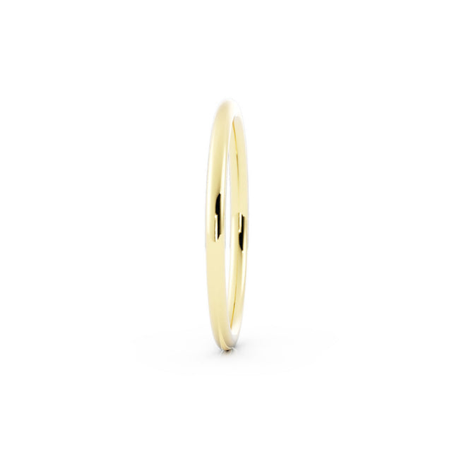 18K Yellow Gold High Polish Domed 1.5mm Wedding Band