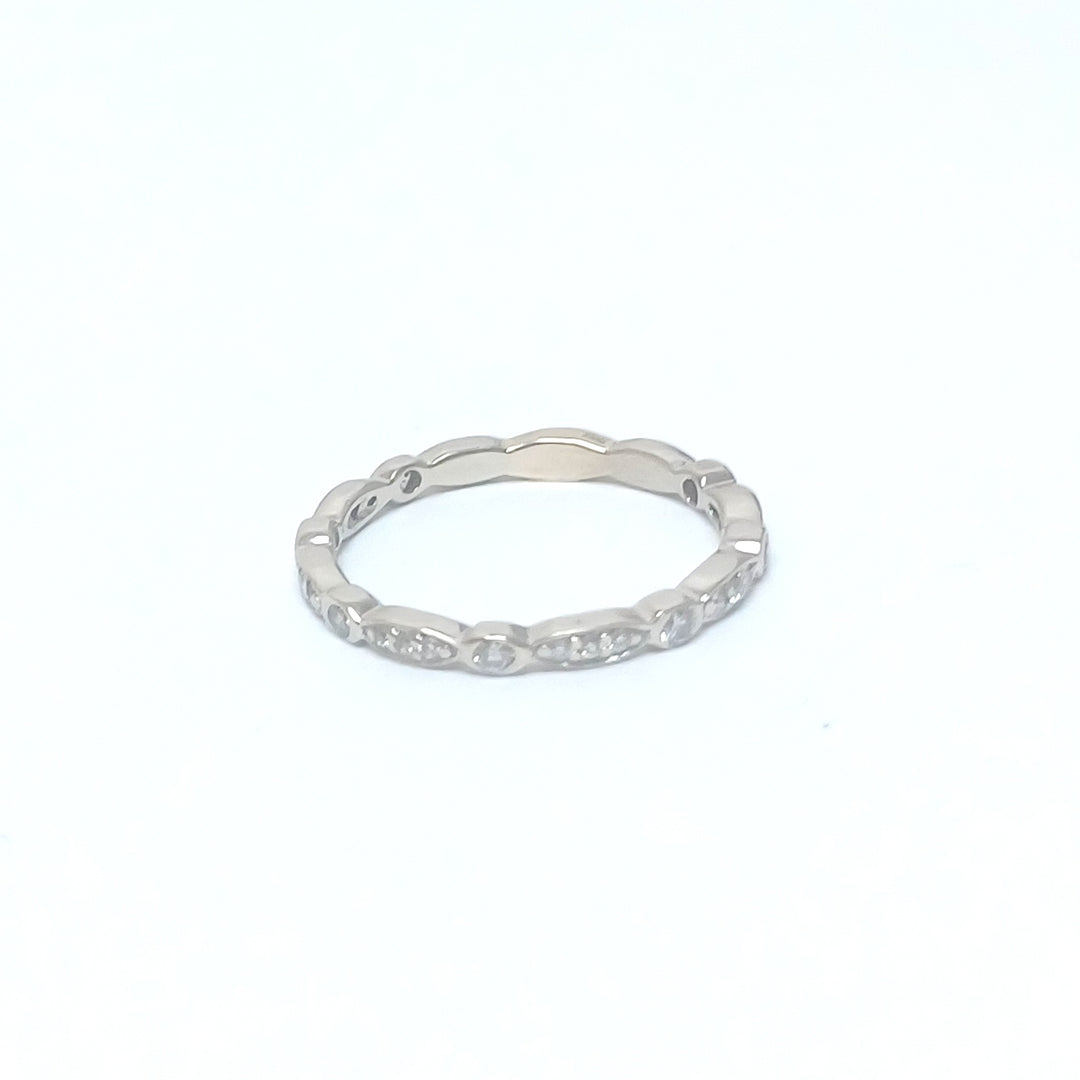 14K White Gold, Customer Ring, Clean and Polish