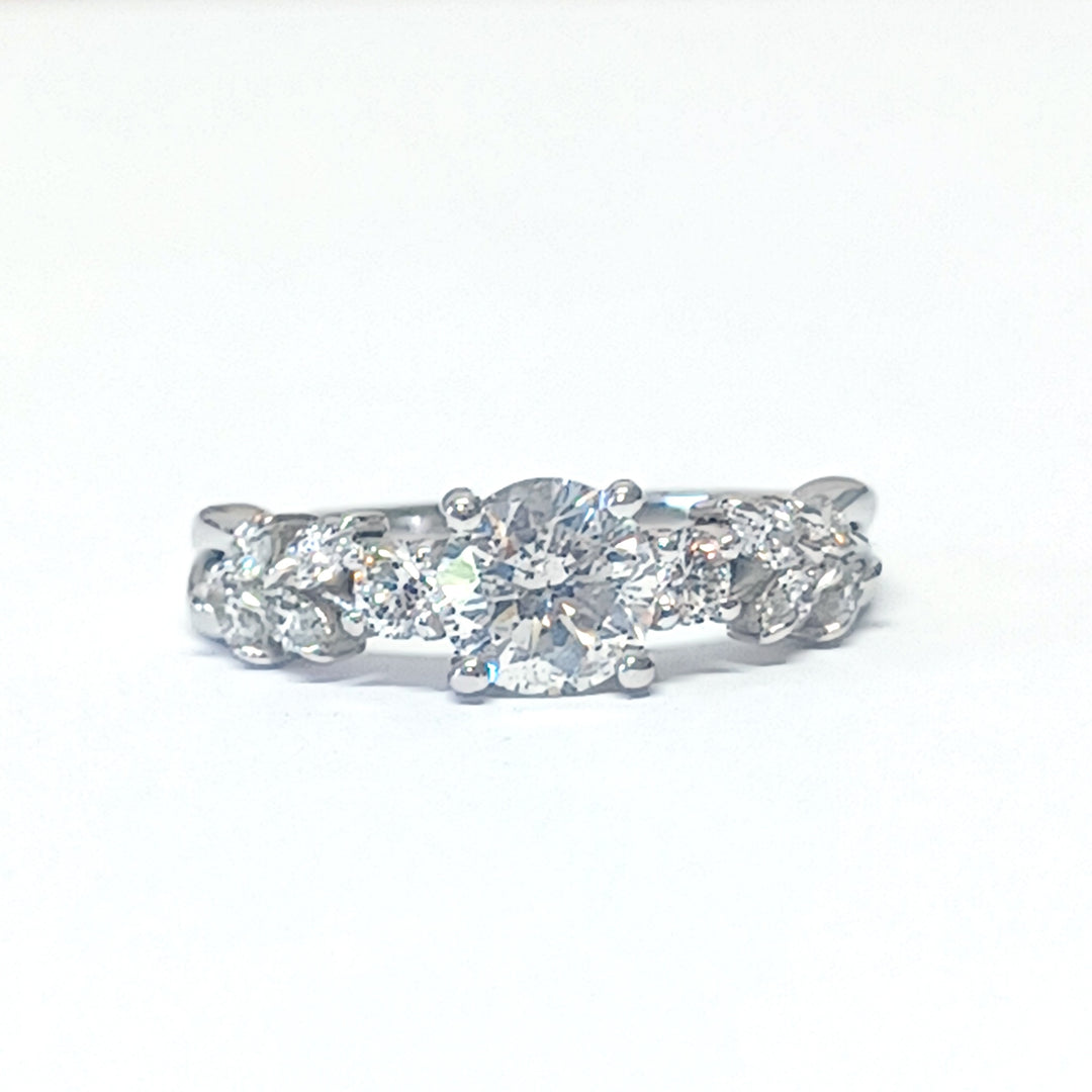 10K White Gold, Customer Engagement Ring, Resizing