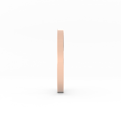 10K Rose Gold 2mm  Flat Comfort Fit Wedding Band