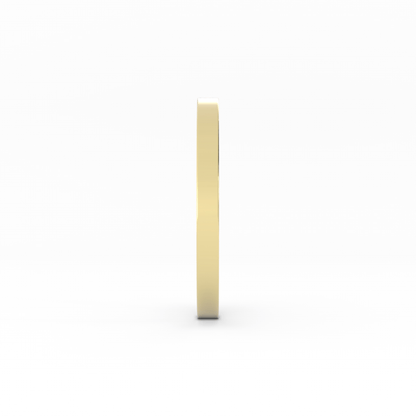 10K Yellow Gold 2mm  Flat Comfort Fit Wedding Band