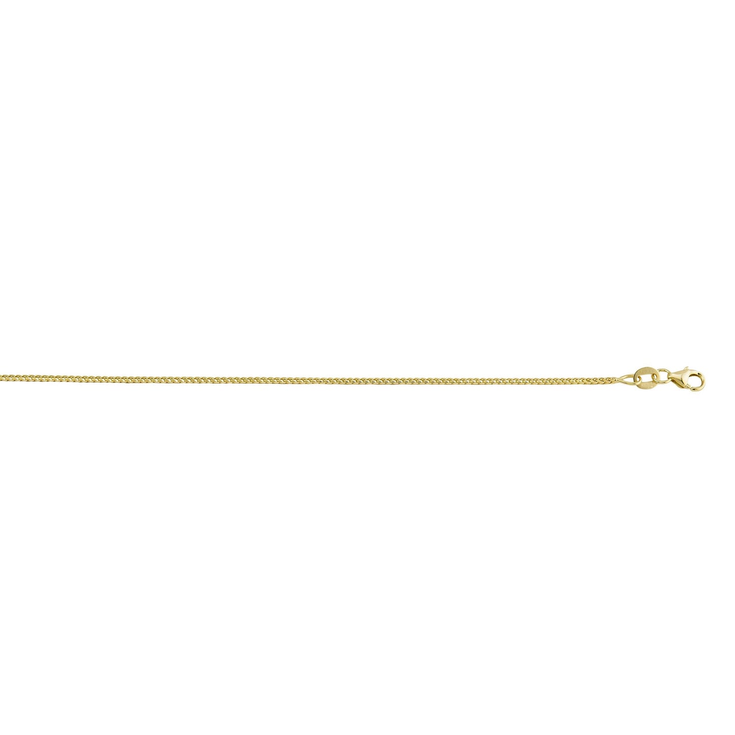 14K Yellow Gold Franco 7 in. Bracelet