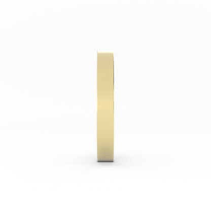 10K Yellow Gold 3mm  Flat Comfort Fit Wedding Band