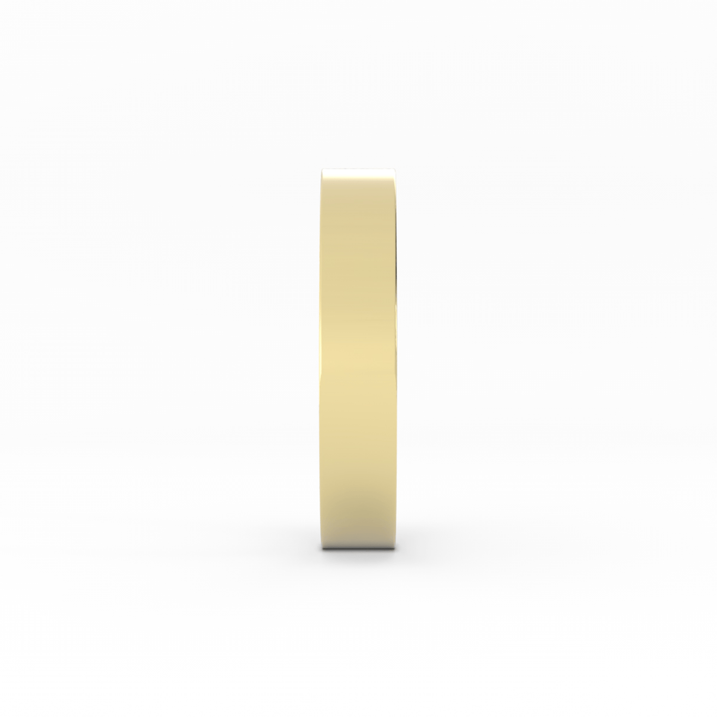 18k Yellow Gold 4mm  Flat Comfort Fit Wedding Band