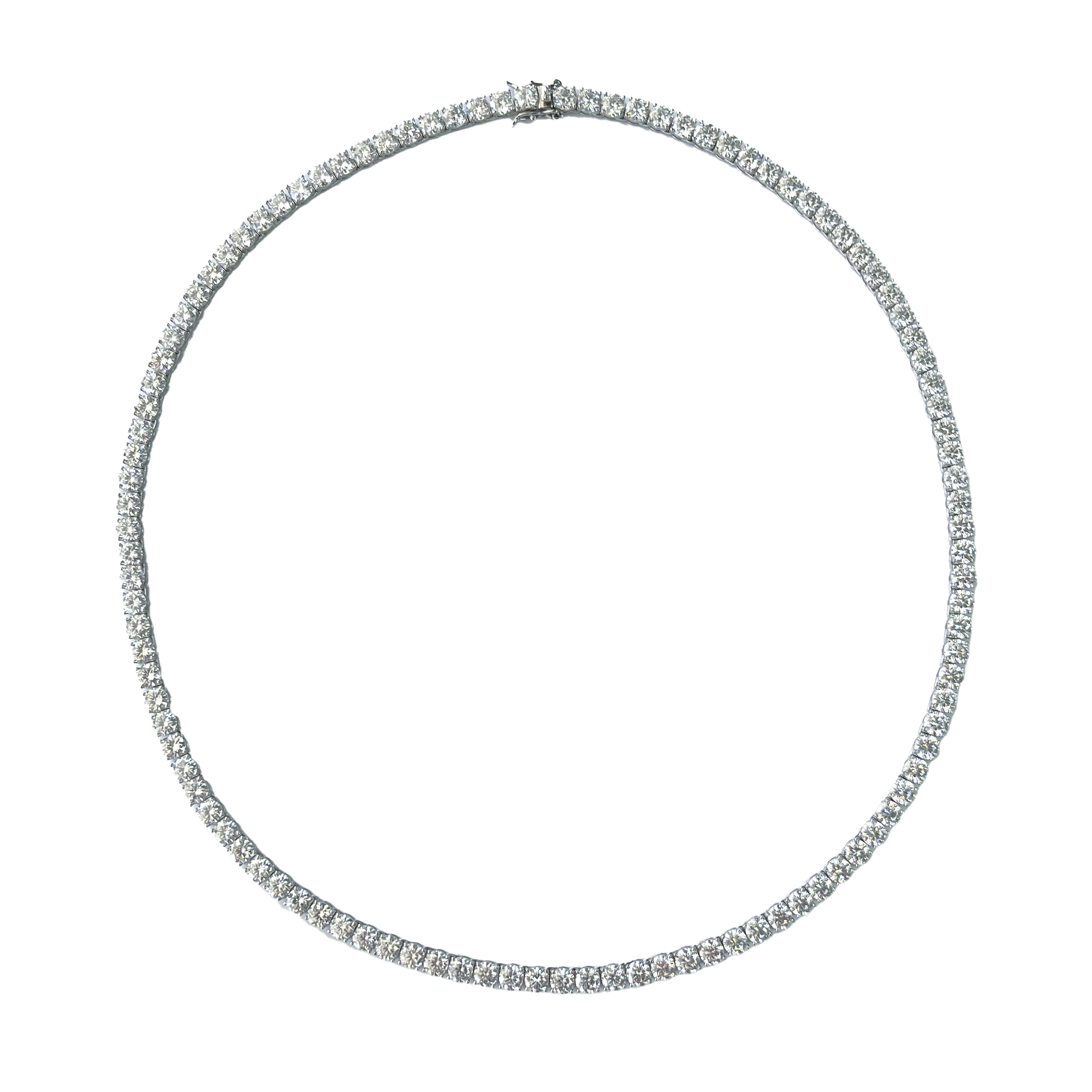 5mm Moissanite Tennis Necklace, 22 inches