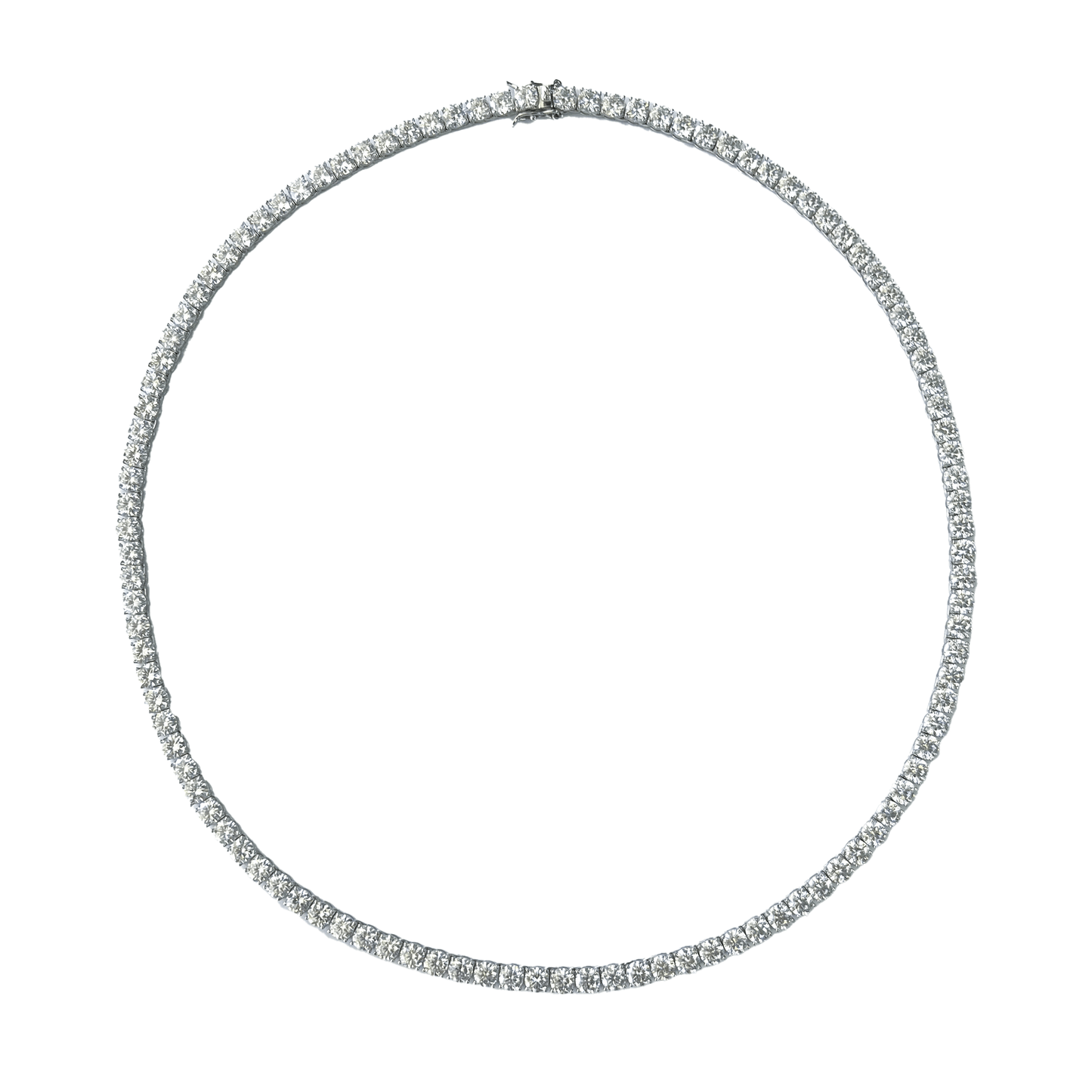 5mm Moissanite Tennis Necklace, 22 inches