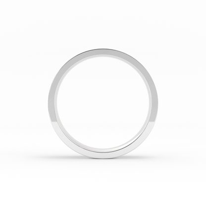 Platinum 6mm  Flat Comfort Fit Wedding Band
