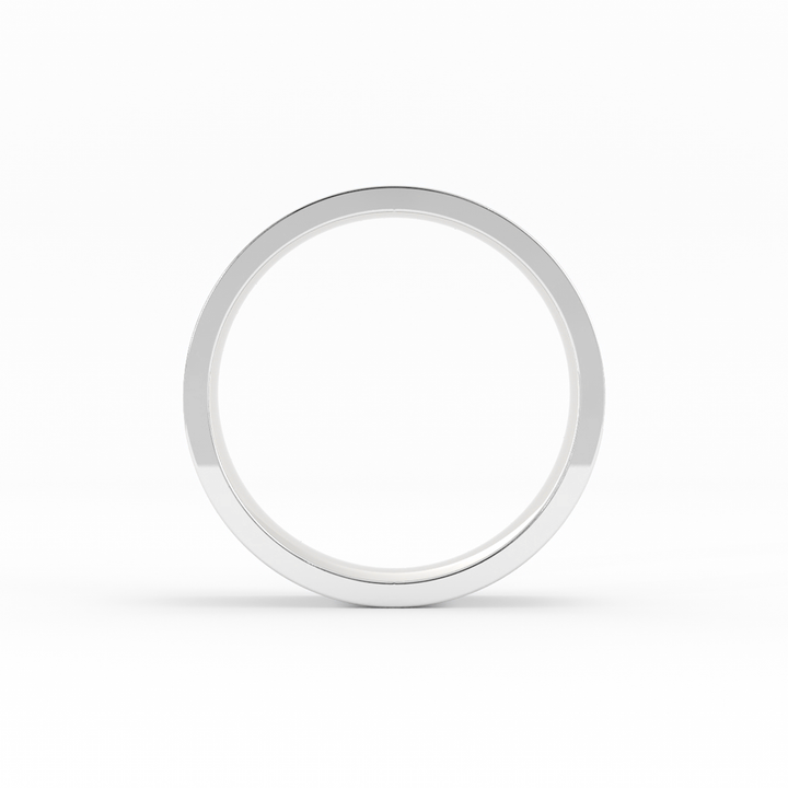 Platinum High Polish Flat 6mm Wedding Band