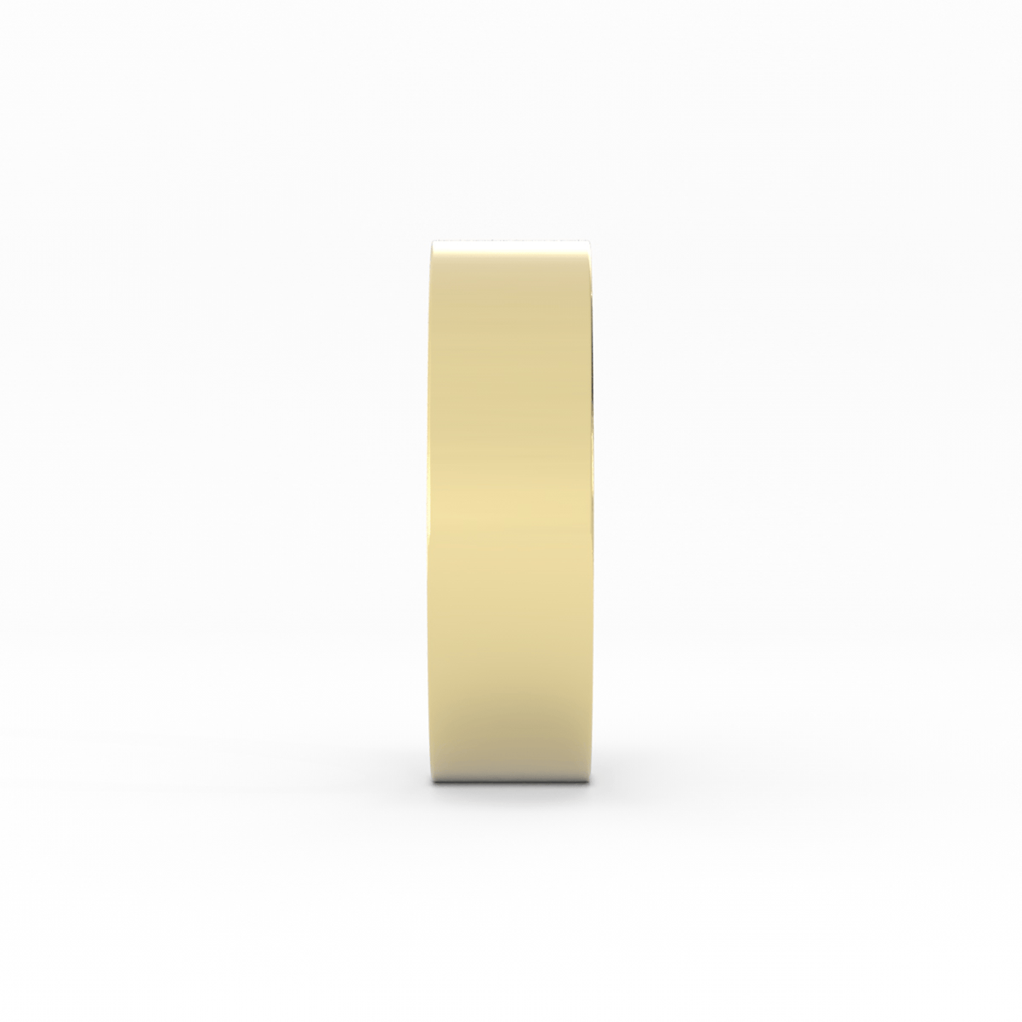 18K Yellow Gold 6mm  Flat Comfort Fit Wedding Band