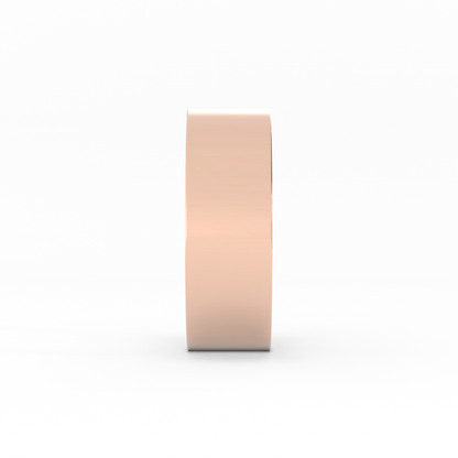 14K Rose Gold 7mm  Flat Comfort Fit Wedding Band