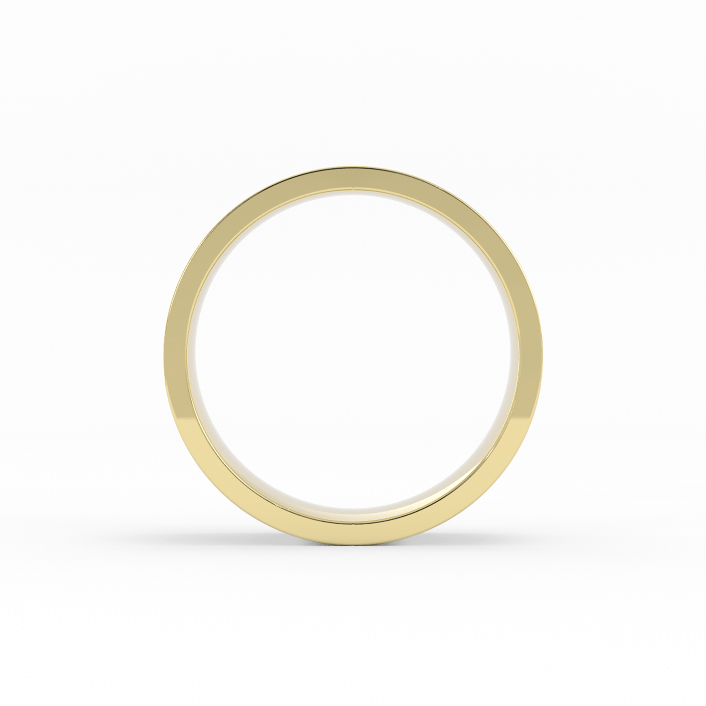 14K Yellow Gold 7mm  Flat Comfort Fit Wedding Band