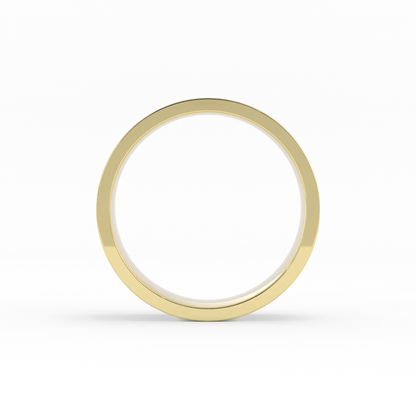 10K Yellow Gold 7mm  Flat Comfort Fit Wedding Band
