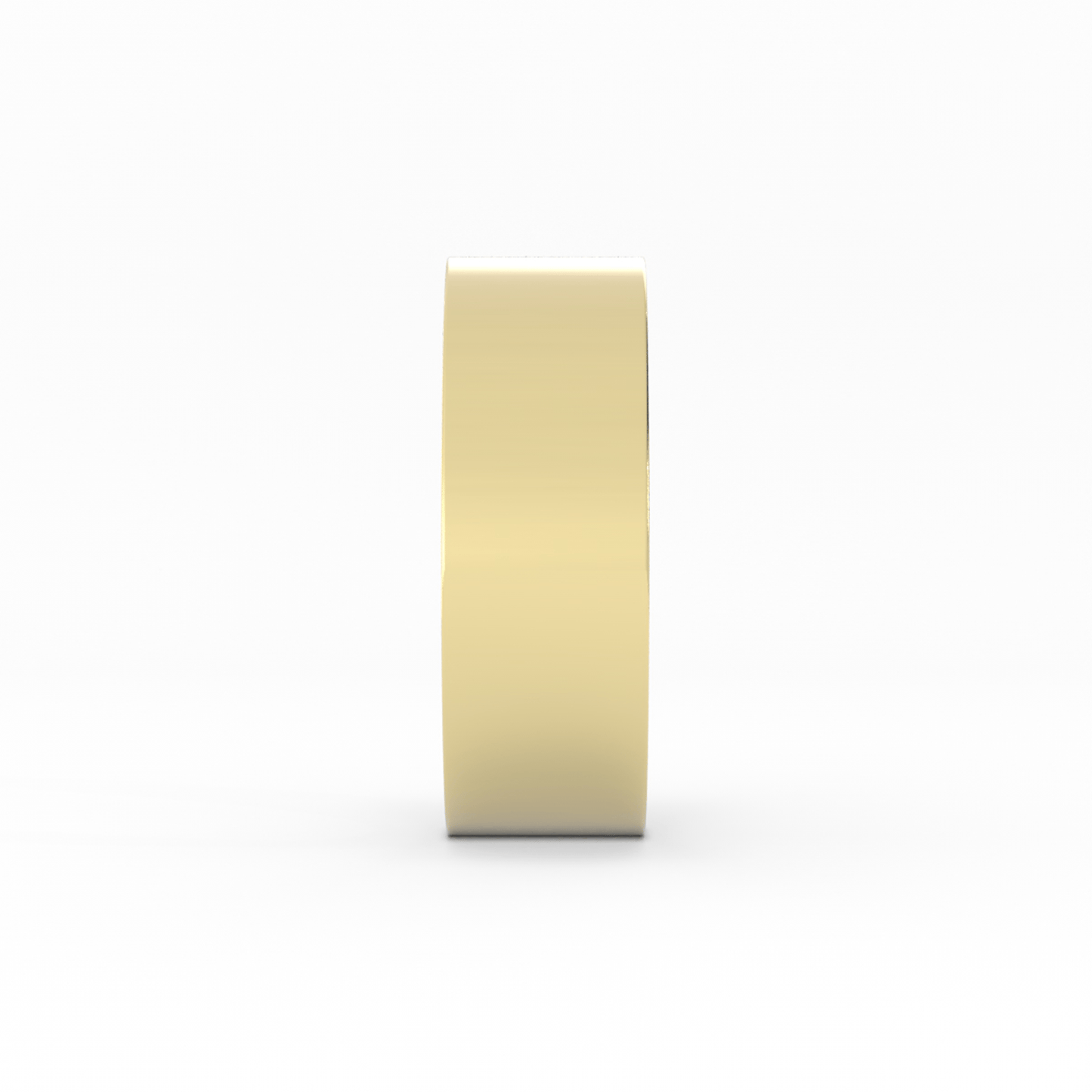 14K Yellow Gold 7mm  Flat Comfort Fit Wedding Band