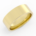 10K Yellow Gold 7mm  Flat Comfort Fit Wedding Band