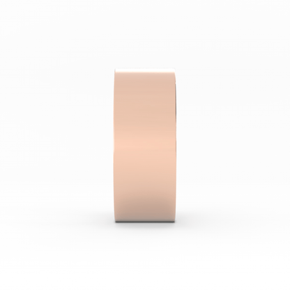 14K Rose Gold 8mm  Flat Comfort Fit Wedding Band