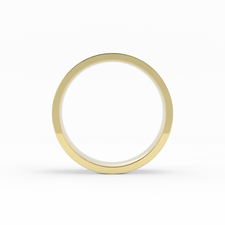 10K Yellow Gold High Polish Flat 8mm Wedding Band