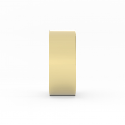 18K Yellow Gold 8mm  Flat Comfort Fit Wedding Band