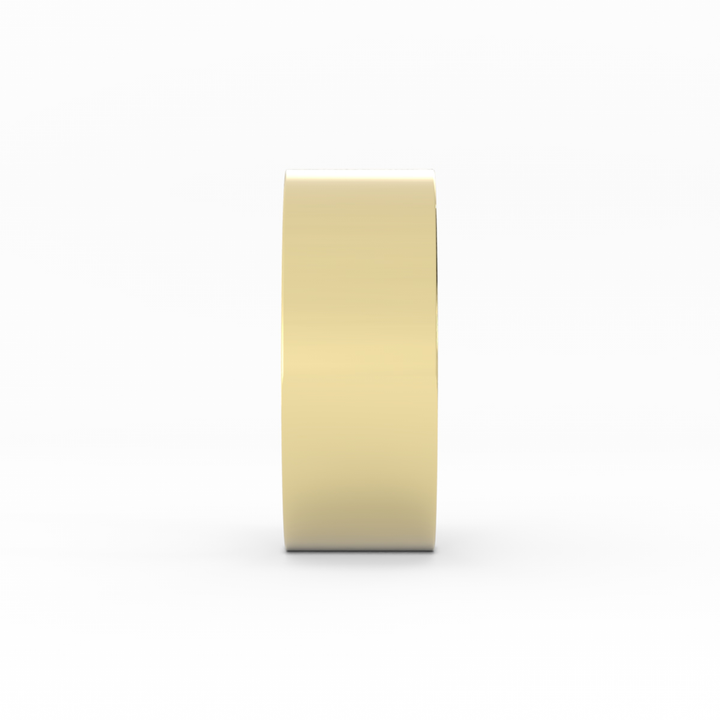 10K Yellow Gold High Polish Flat 8mm Wedding Band
