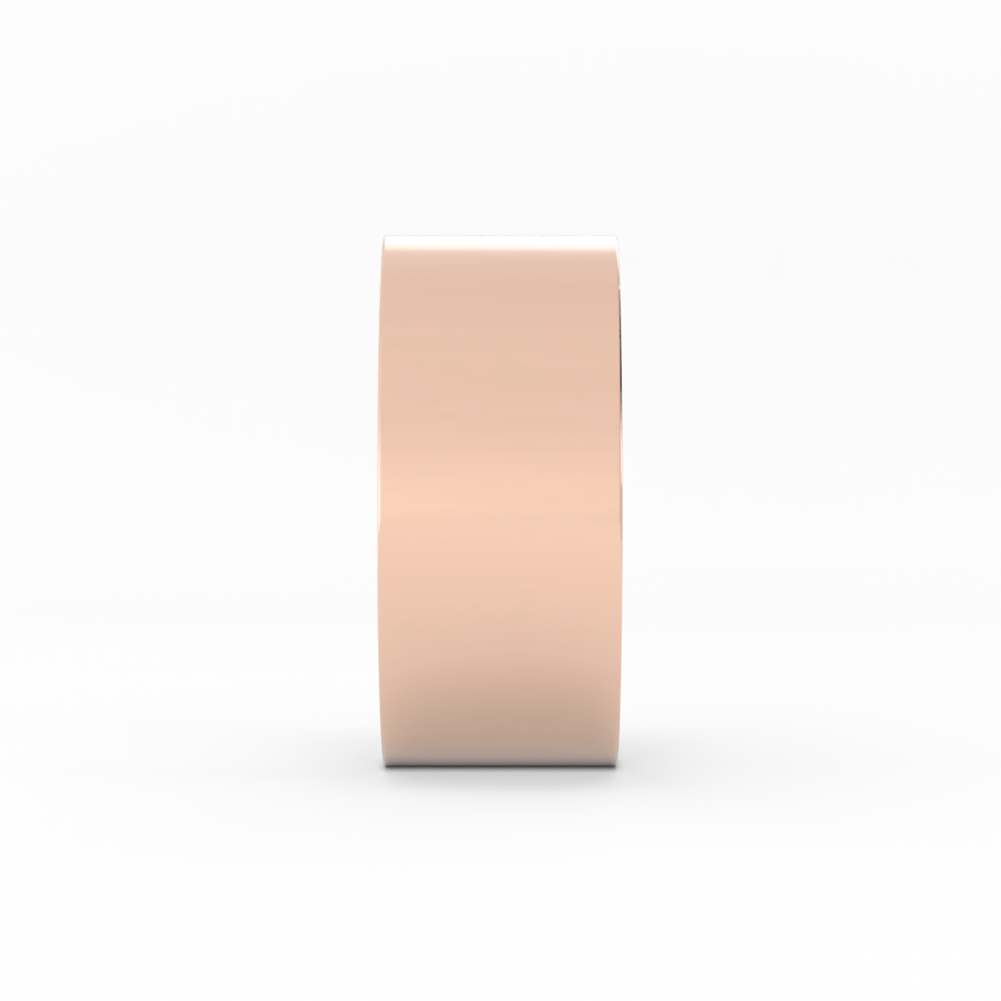 10K Rose Gold 9mm  Flat Comfort Fit Wedding Band