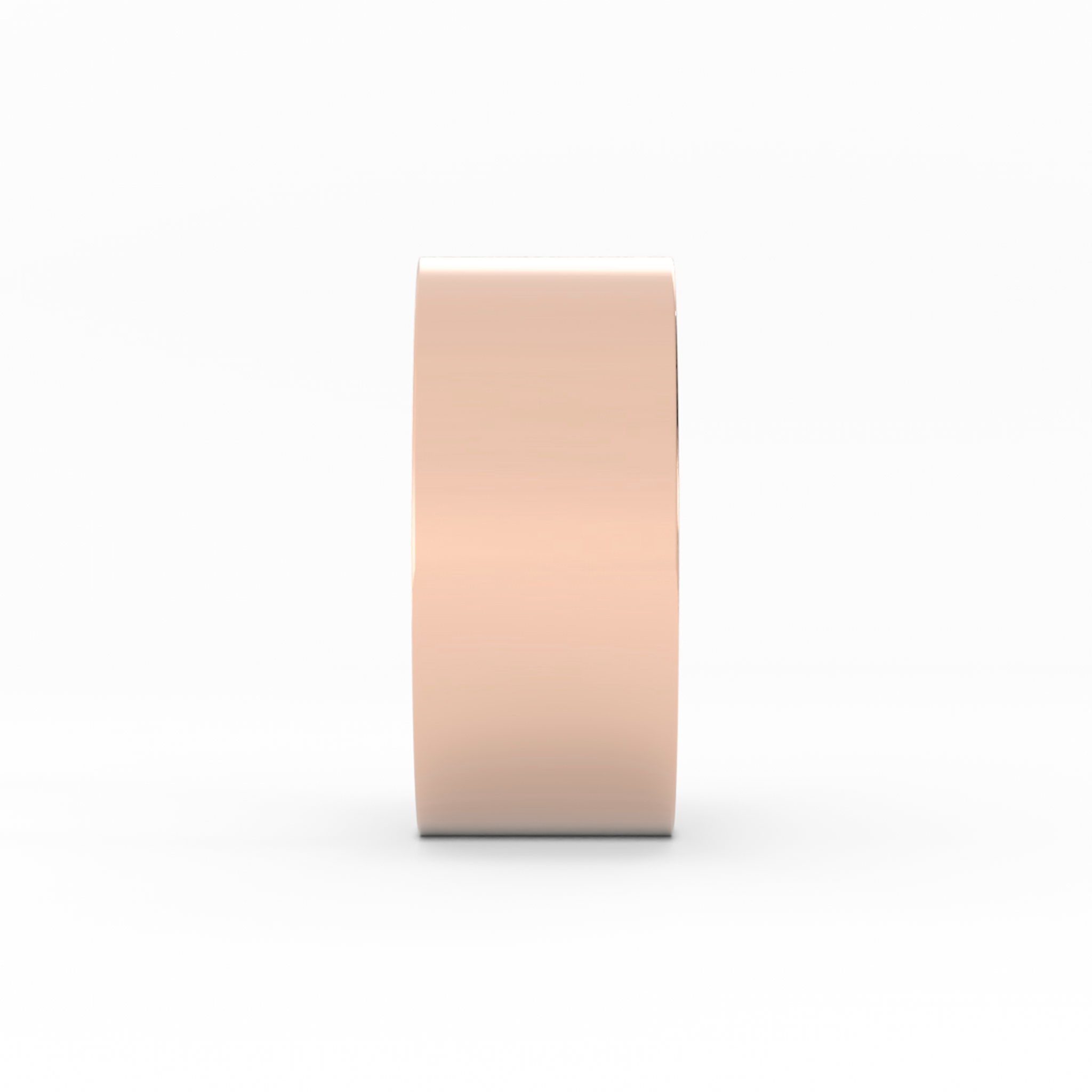 10K Rose Gold High Polish Flat 9mm Wedding Band