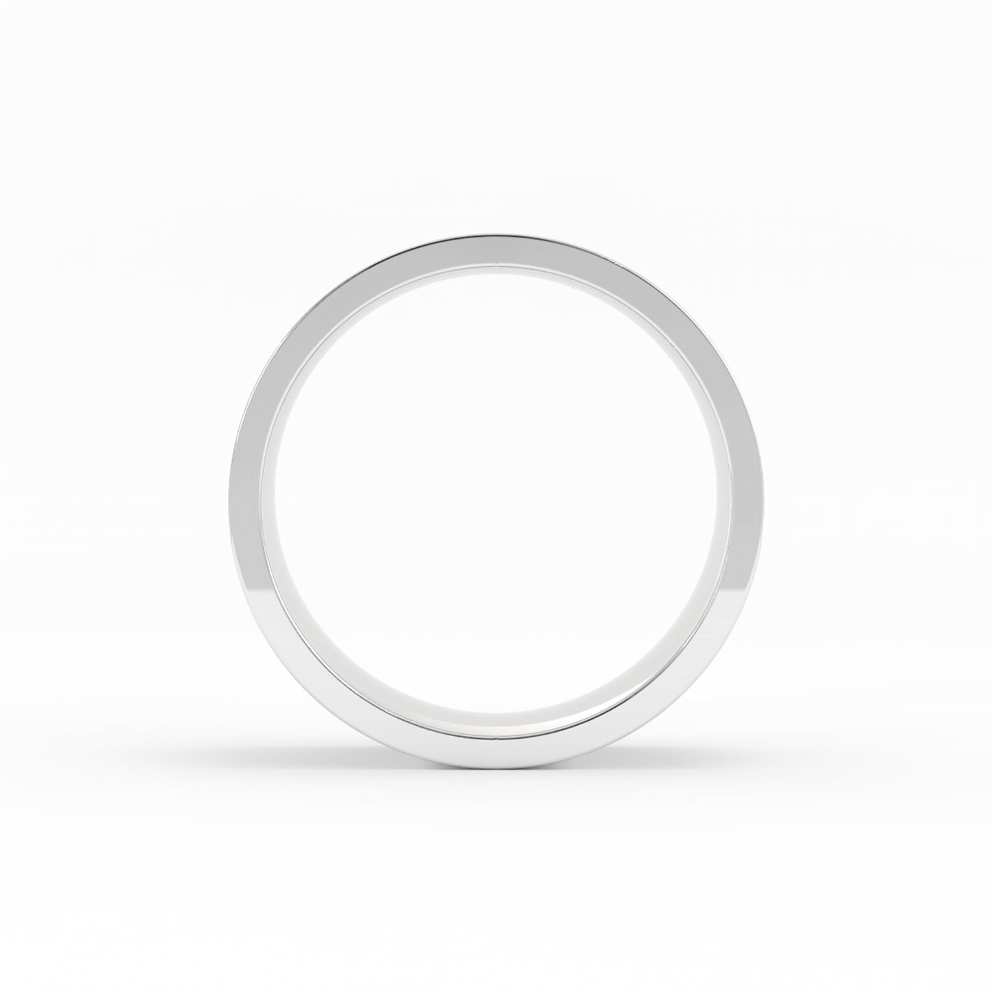 Platinum 9mm  Flat Comfort Fit Wedding Band