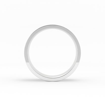 Platinum 9mm  Flat Comfort Fit Wedding Band