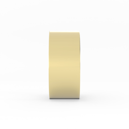 18K Yellow Gold 9mm  Flat Comfort Fit Wedding Band