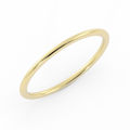 10K Yellow Gold 1mm Mid-Weight Domed Comfort Fit Wedding Band