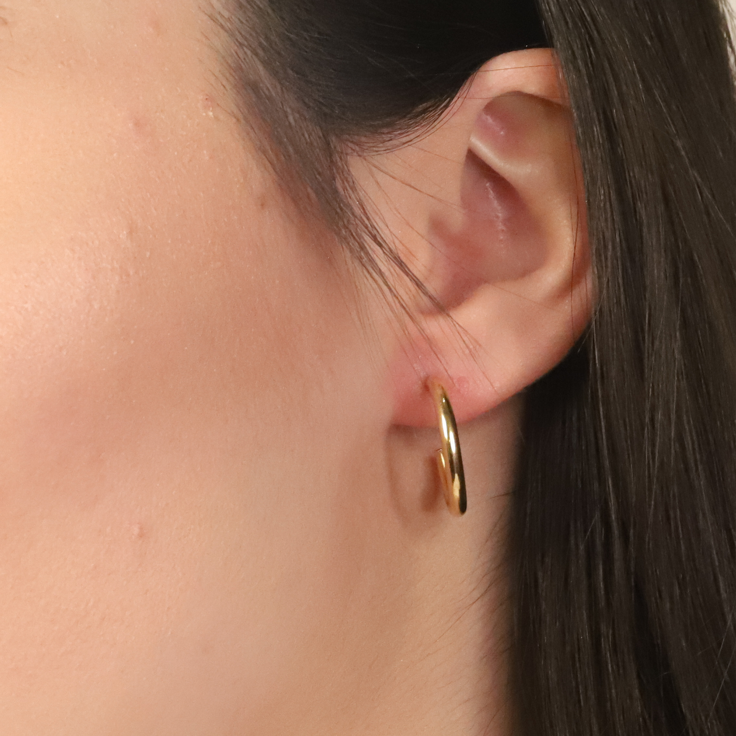 Yellow Gold High Polish 20mm Hoops Earring