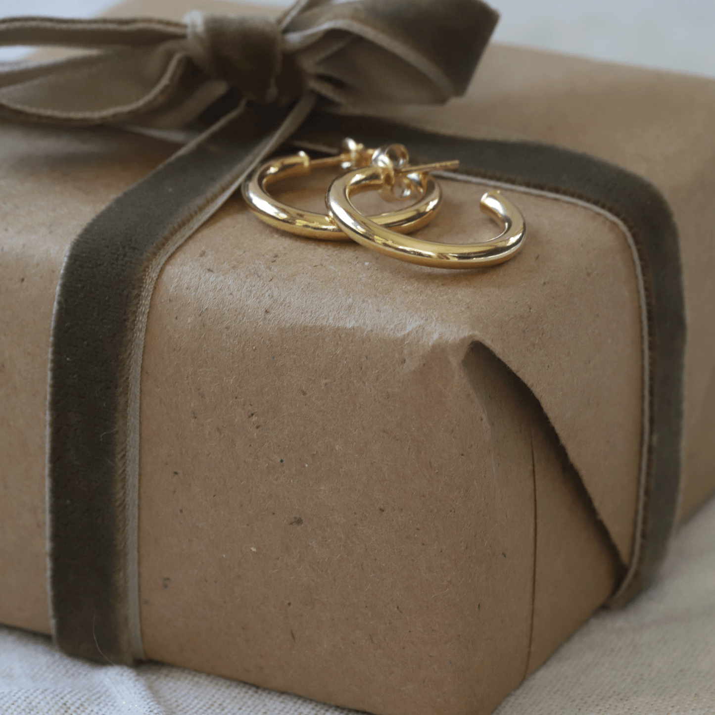 Yellow Gold High Polish 20mm Hoops Earring