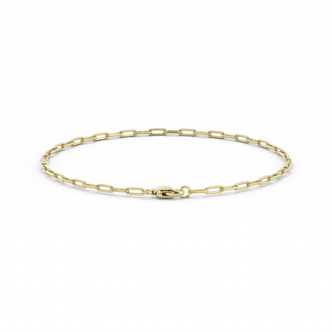 14K Gold Filled Paperclip Bracelet