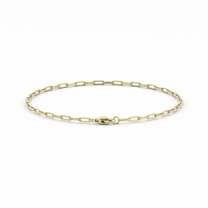 14K Gold Filled Paperclip Bracelet