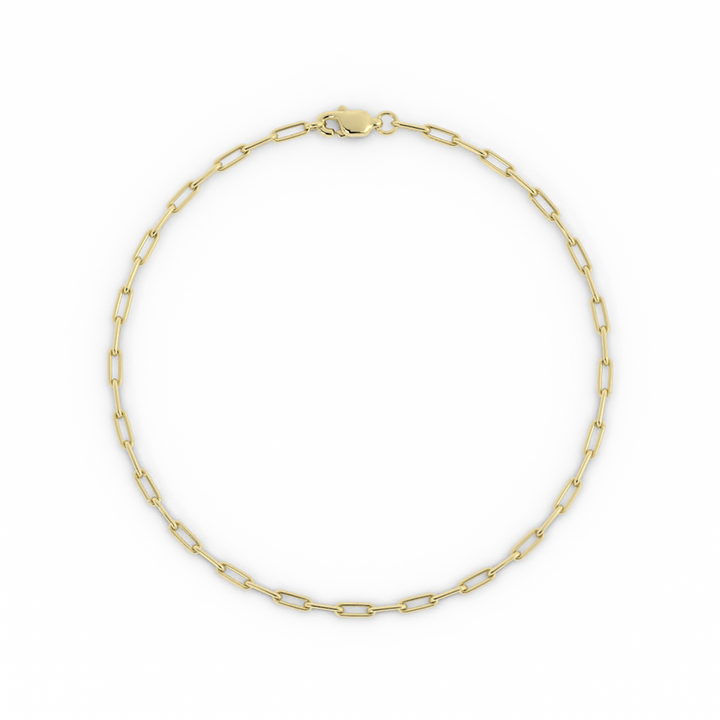 14K Gold Filled Paperclip Bracelet