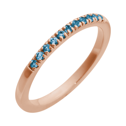 Blue Topaz Stackable Ring