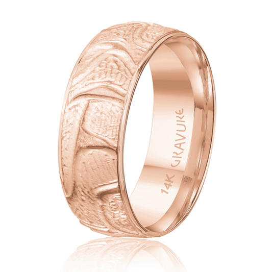 Sand Blast Domed Geometric Pattern