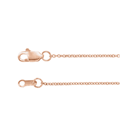 Cable Chain with Lobster Clasp 1mm