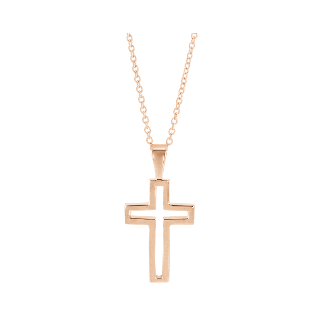 Cross Outline Necklace