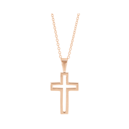 Cross Outline Necklace